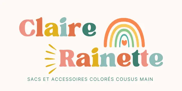 Logo Claire Rainette sac et accessoires colorés cousus main
