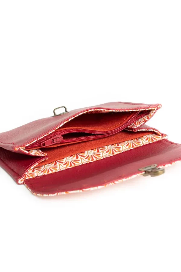 Porte monnaie Sarah pochette zippée monnaie et compartiment cartes