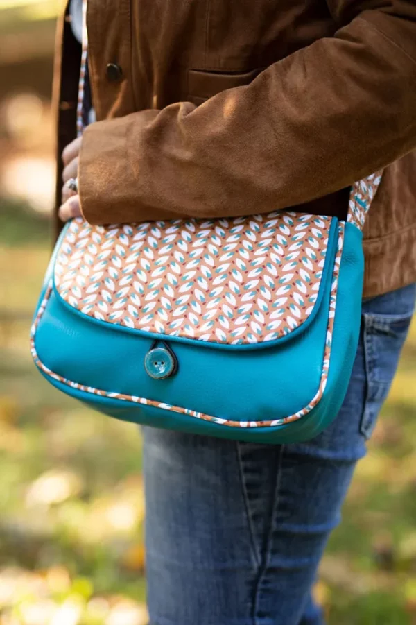 Sac femme bandoulière Moka cousu main en France