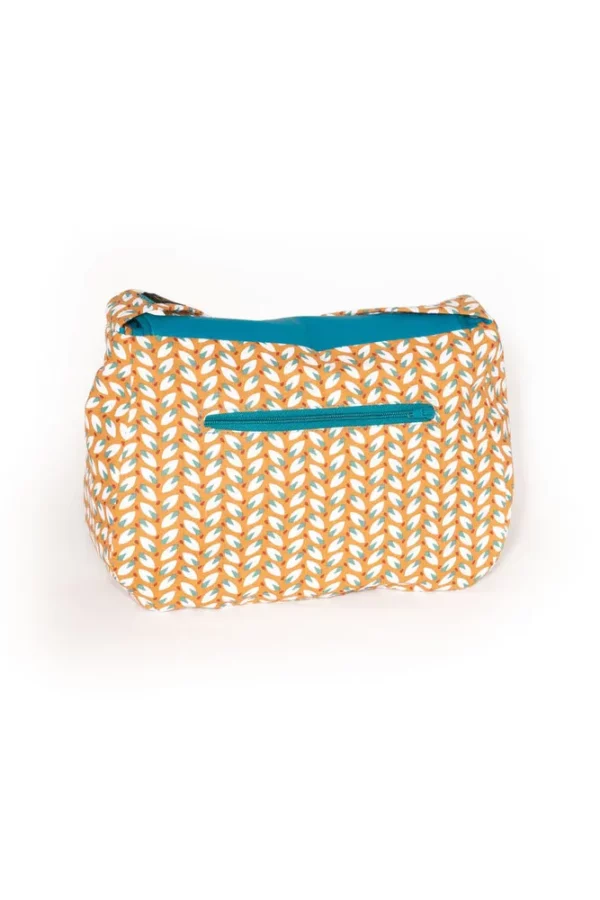 Sac réversible Moka vue dos avec poche fermeture zip