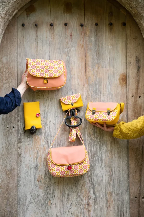 Collection Charlie sac à main portefeuille porte monnaie fait main en France
