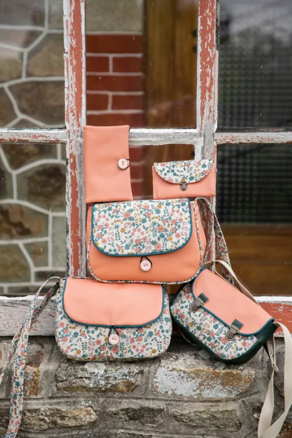 Collection Peach : sac réversible sac à main portefeuille porte monnaie