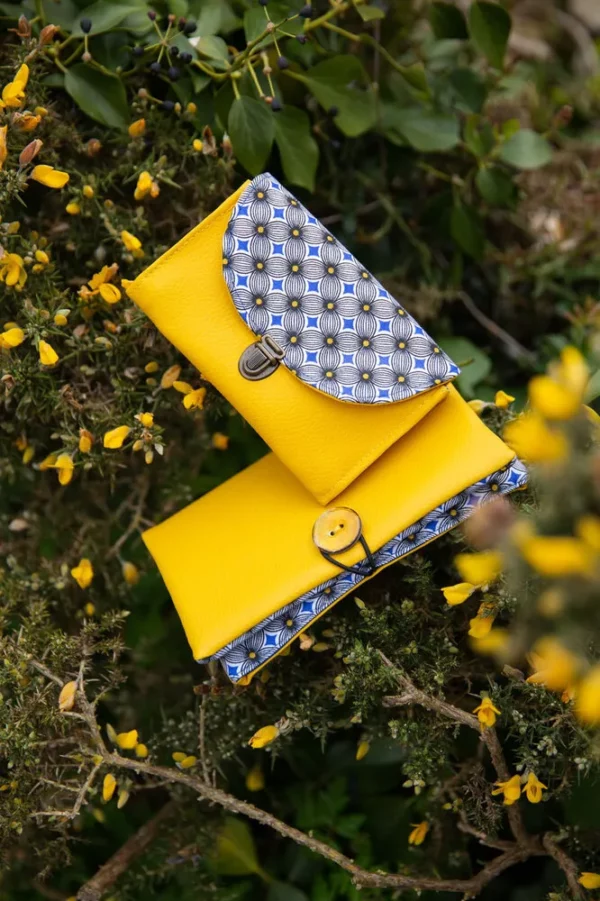 Collection Sunny portefeuille porte monnaie fait main