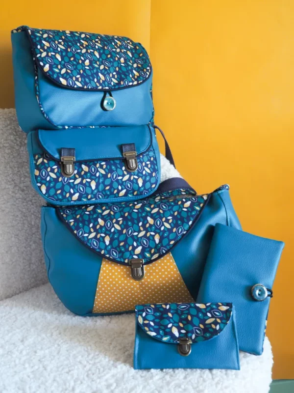 Collection Pépite sac besace sac réversible sac à main portefeuille porte monnaie fait main