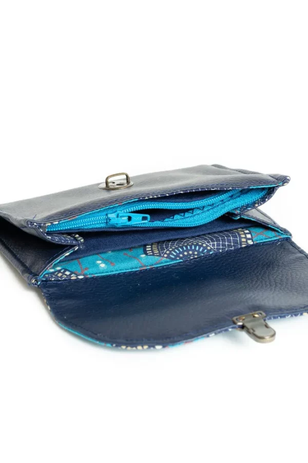 Porte monnaie Isa intérieur poche zippée monnaie compartiments