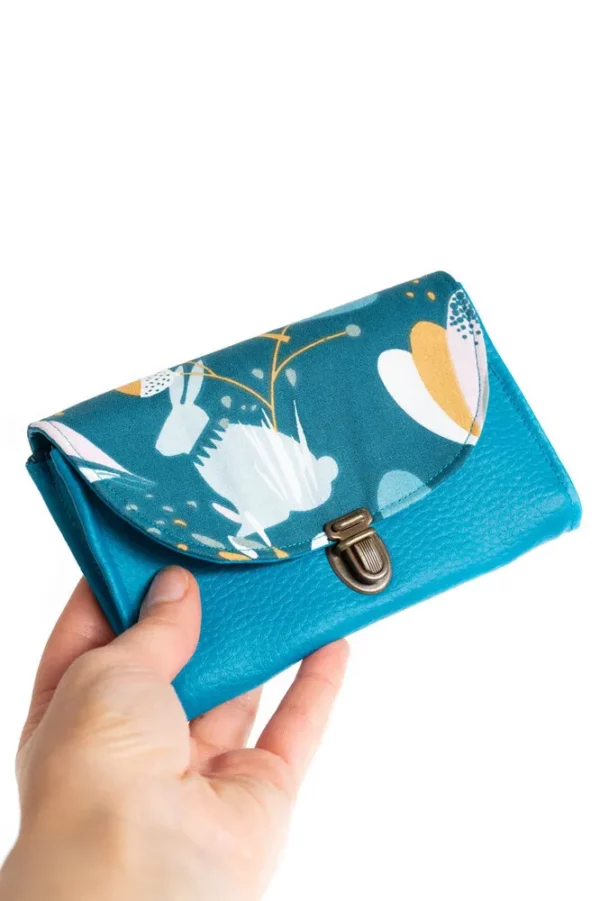 Porte monnaie lapin vue attache cartable rétro