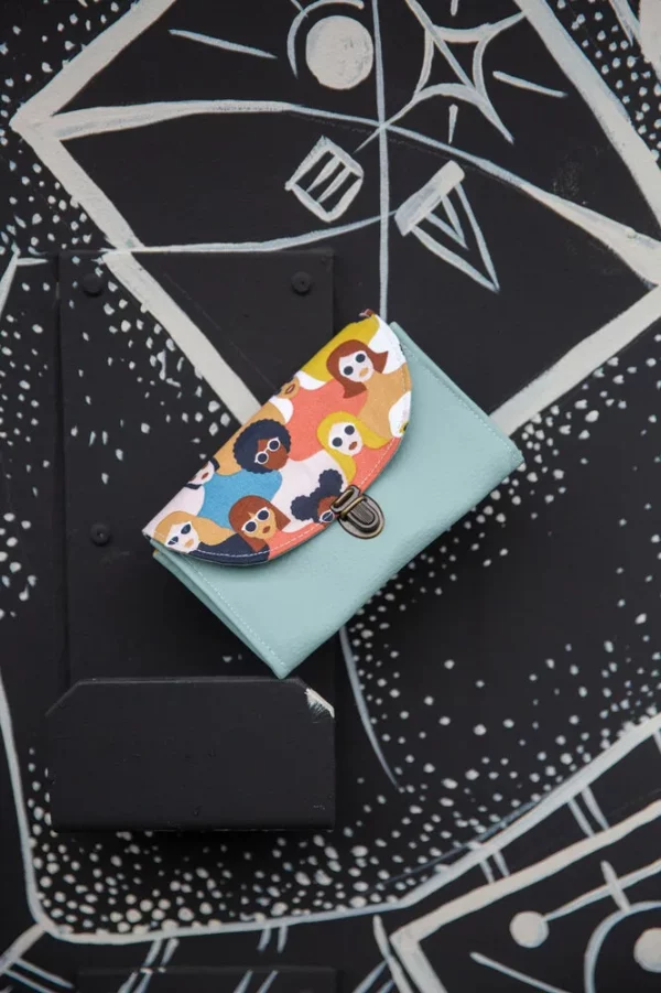 Porte monnaie femme coloré fait main les gens
