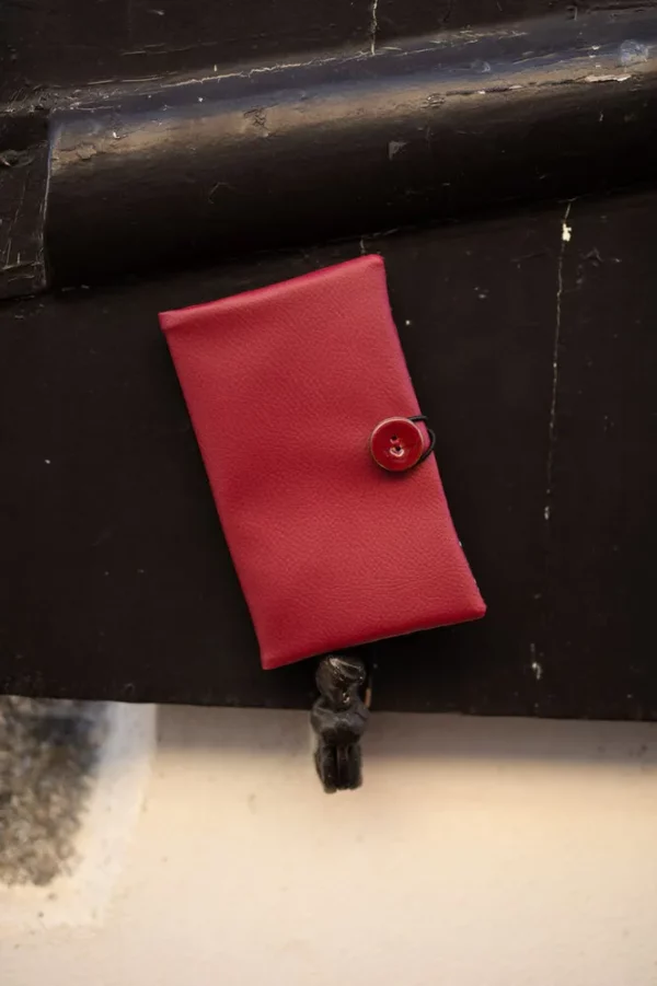 Portefeuille femme fait main Poppy fermé