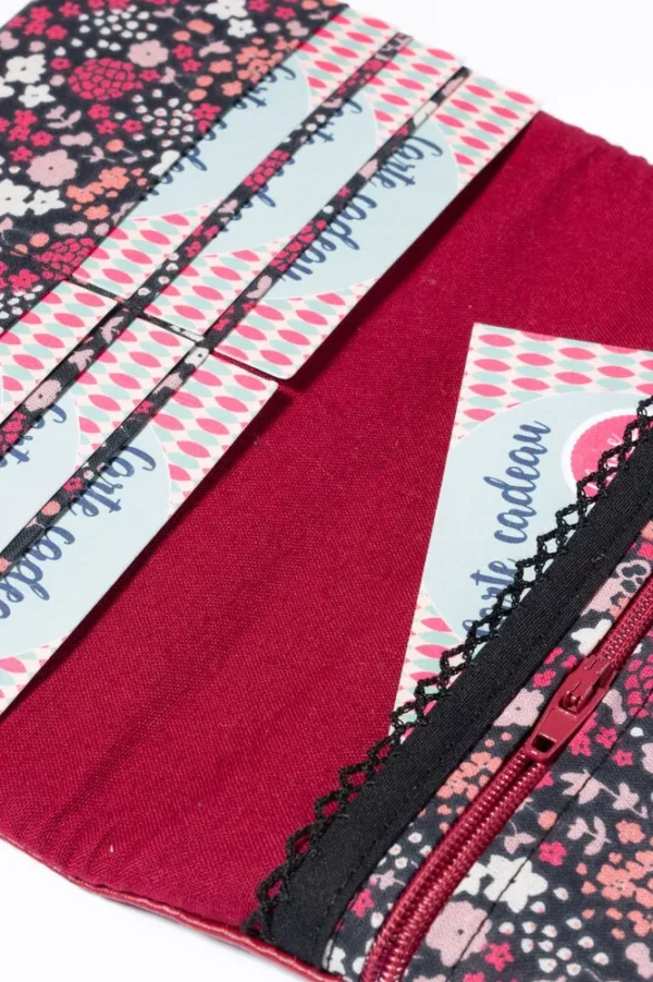 Portefeuille Julie poche zippée monnaie compartiments cartes