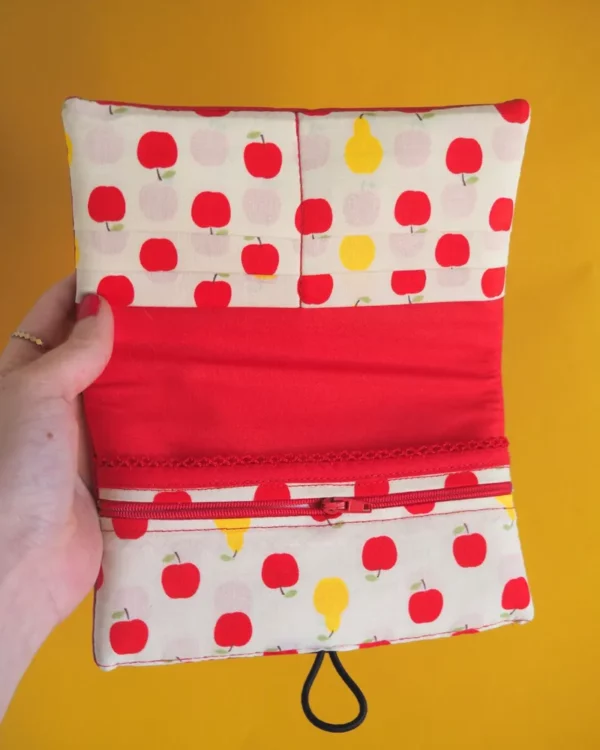 Portefeuille compagnon femme motif pommes