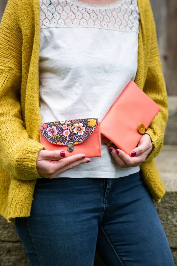Portefeuille porte monnaie Frida fait main