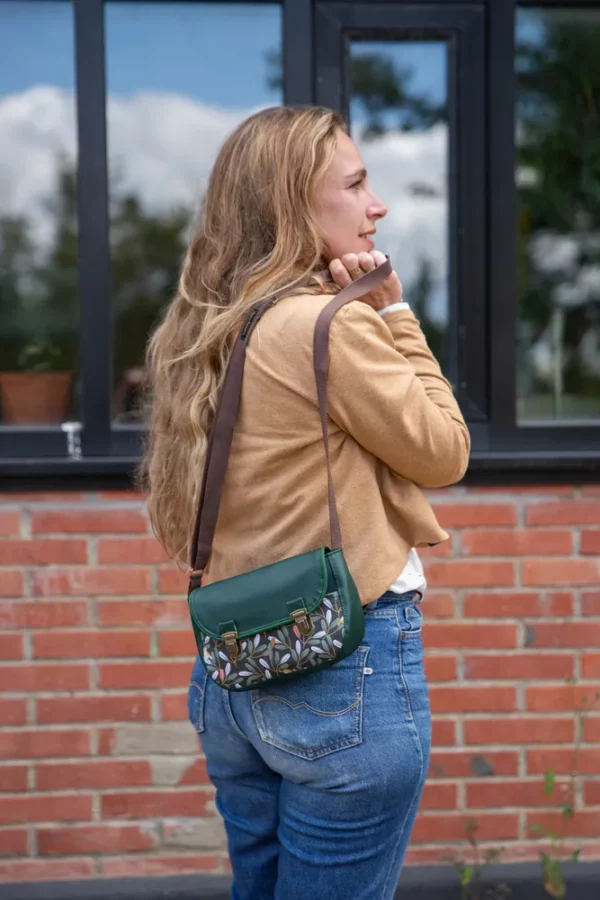Sac à main femme vert Pioupiou porté