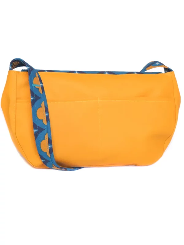 Sac à main besace Paola dos double poches plaquées