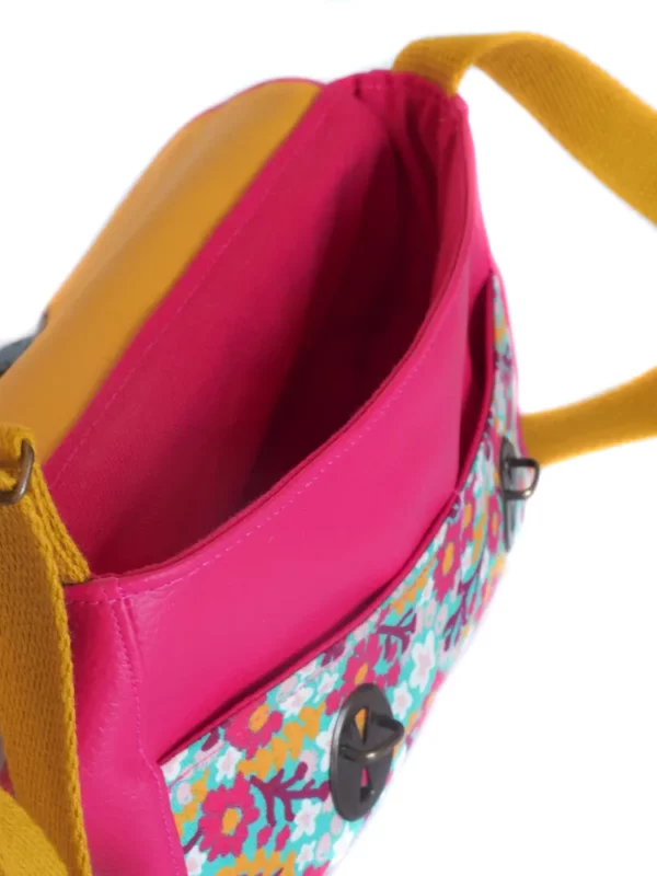 Sac l'essentiel Rosa intérieur et double poches plaquées