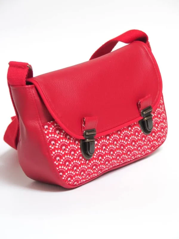 Sac à main femme cousu main en Bretagne Aloïse profil