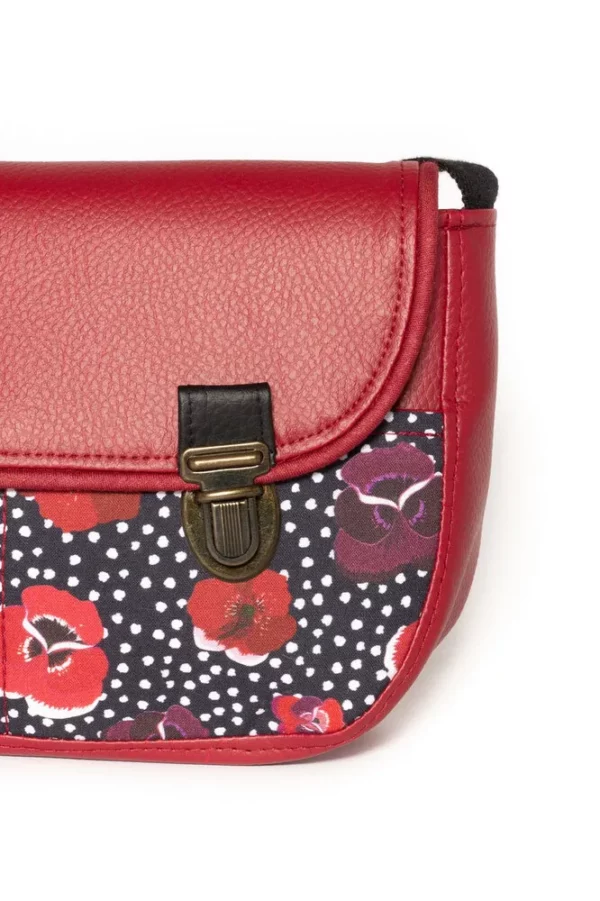 Sac à main femme Poppy zoom sur attache cartable rétro