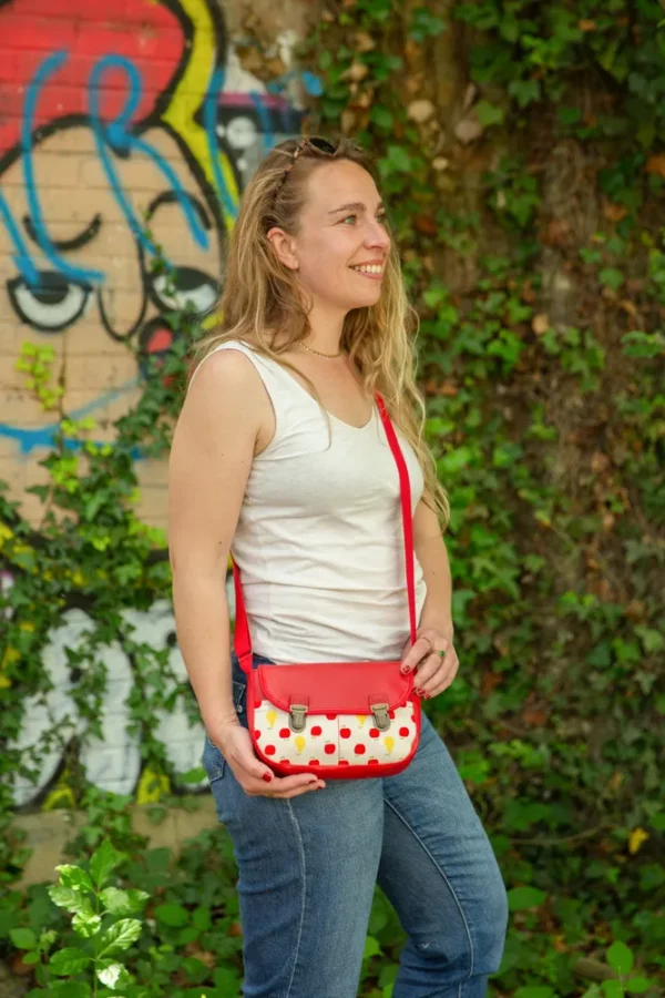 sac à main femme les pommes porté bandoulière réglable
