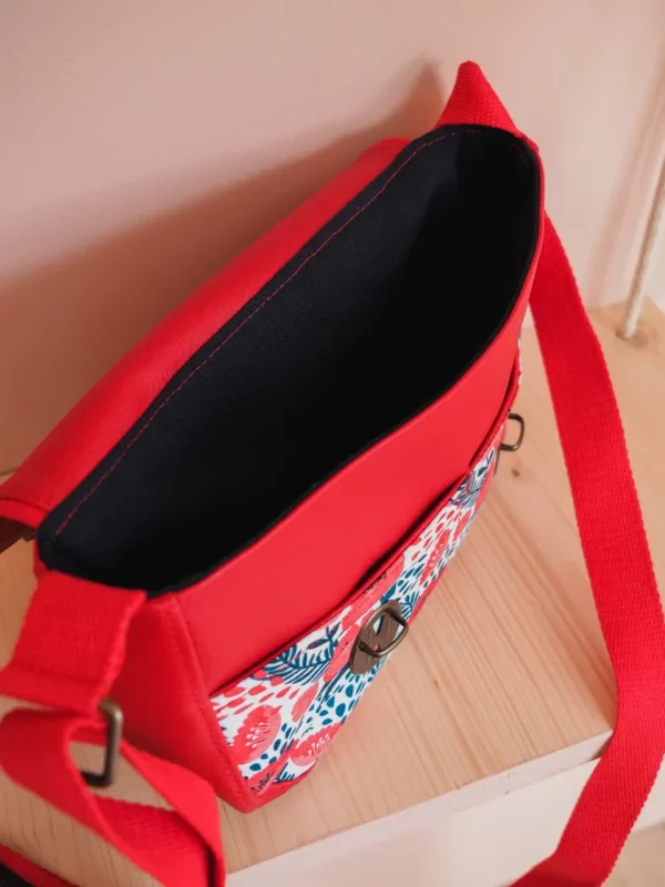 Sac femme coquelicots intérieur