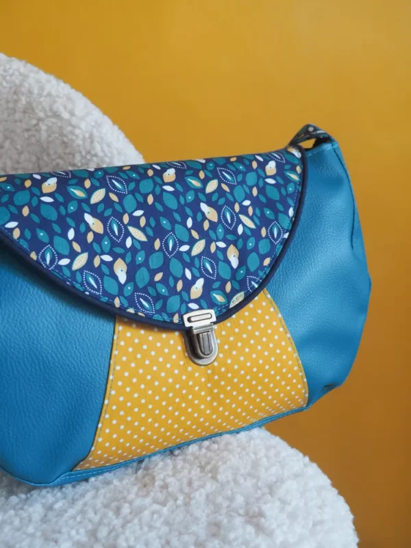 Sac besace Pépite vue attache cartable rétro