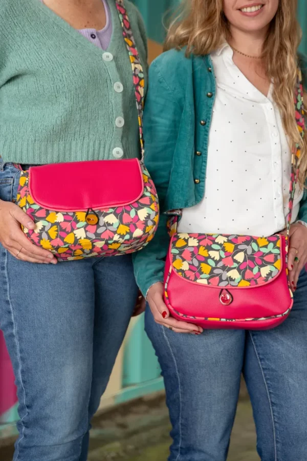 Sac réversible Cécile 2 en 1 porté dans les deux sens