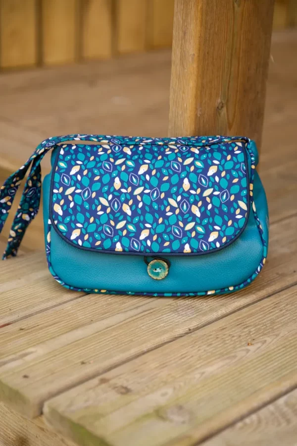 Sac à main femme fait main coloré 2 en 1 réversible Pépite