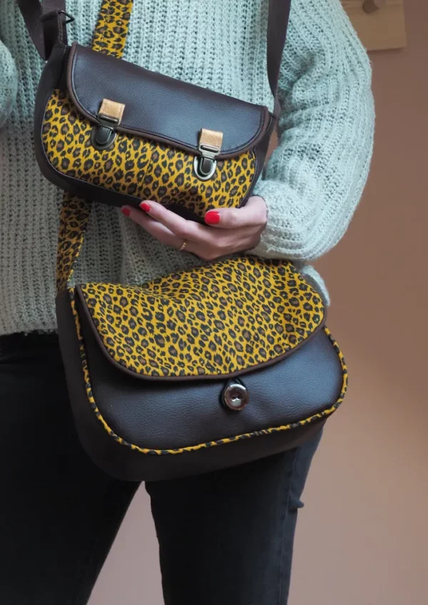 Sac réversible sac l'essentiel léopard
