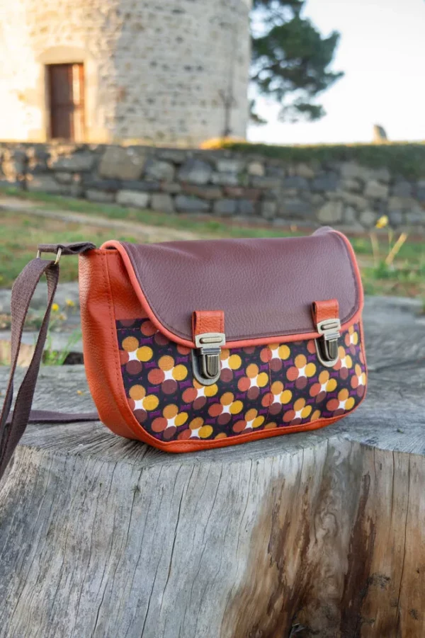Sac l'essentiel rouille rétro ronds profil