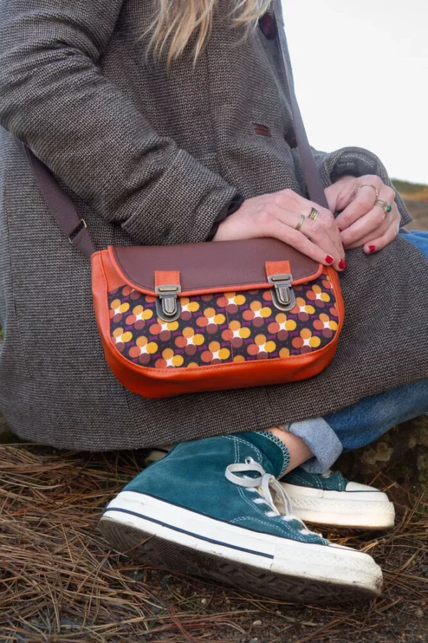 Sac l'essentiel rouille rétro ronds petit format