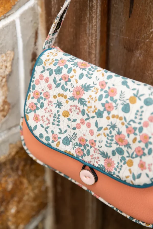Sac réversible Peach détails rabat