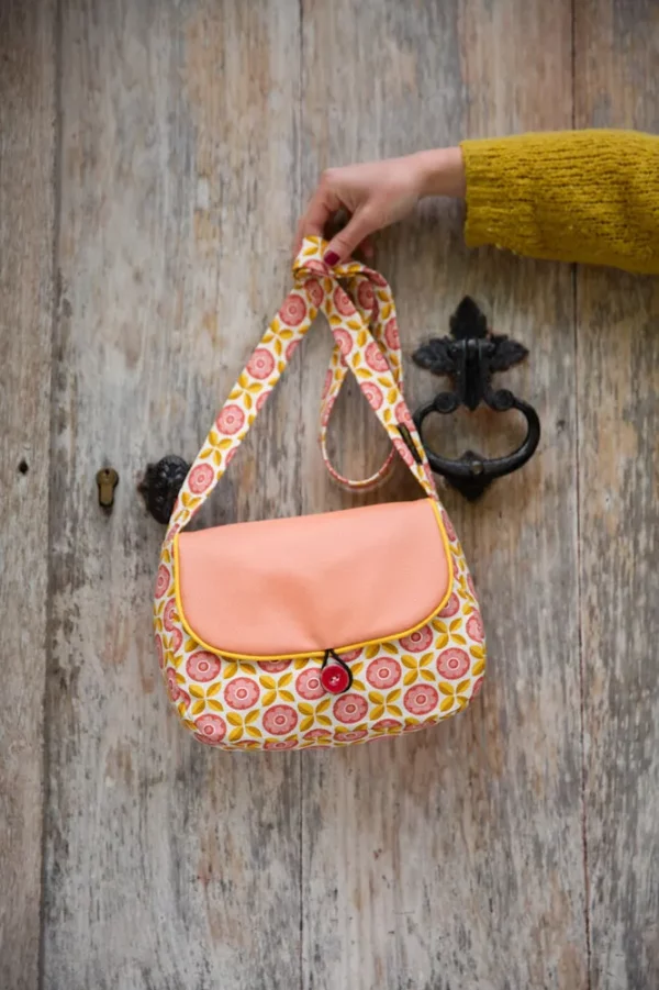 Sac à main femme réversible Charlie côté tissu imprimé