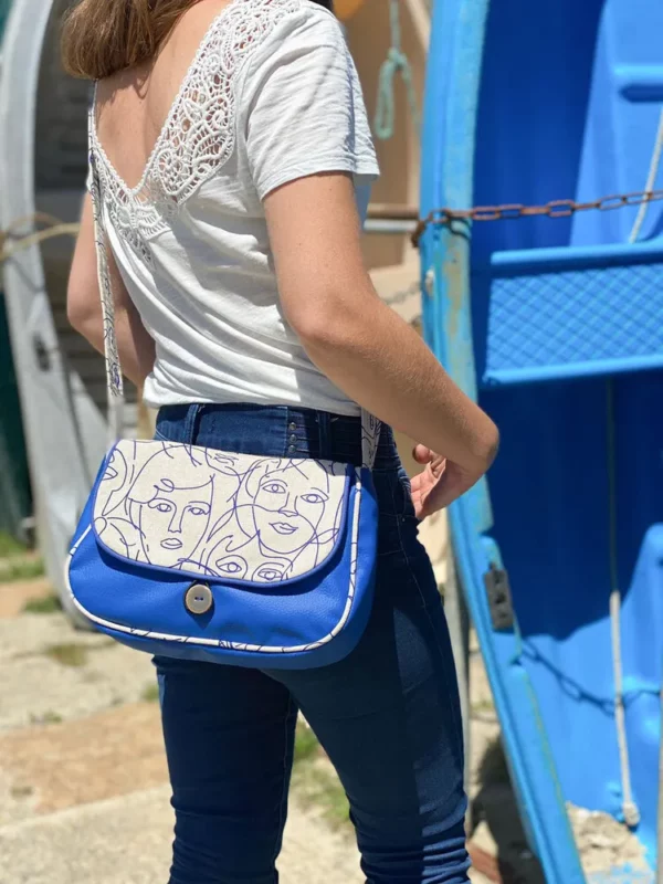 Sac réversible Picassa femme fait main en France porté