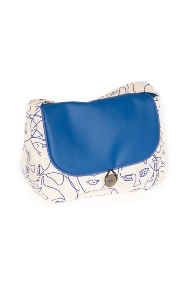 Sac réversible Picassa côté tissu imprimé visages