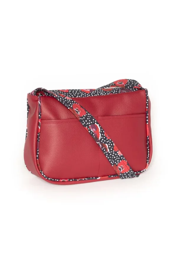 Sac réversible Poppy côté simili cuir dos double poches plaquées