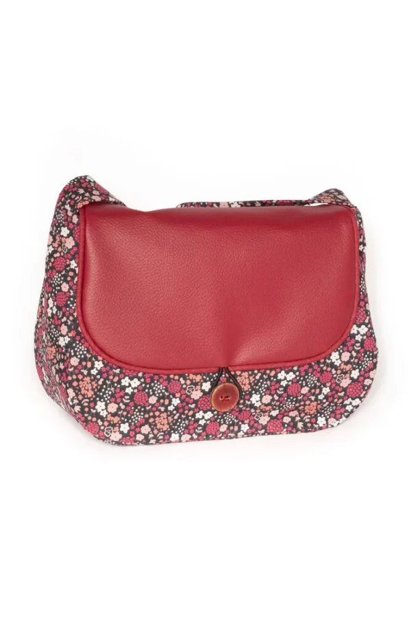 Sac réversible Julie côté tissu imprimé fleurs