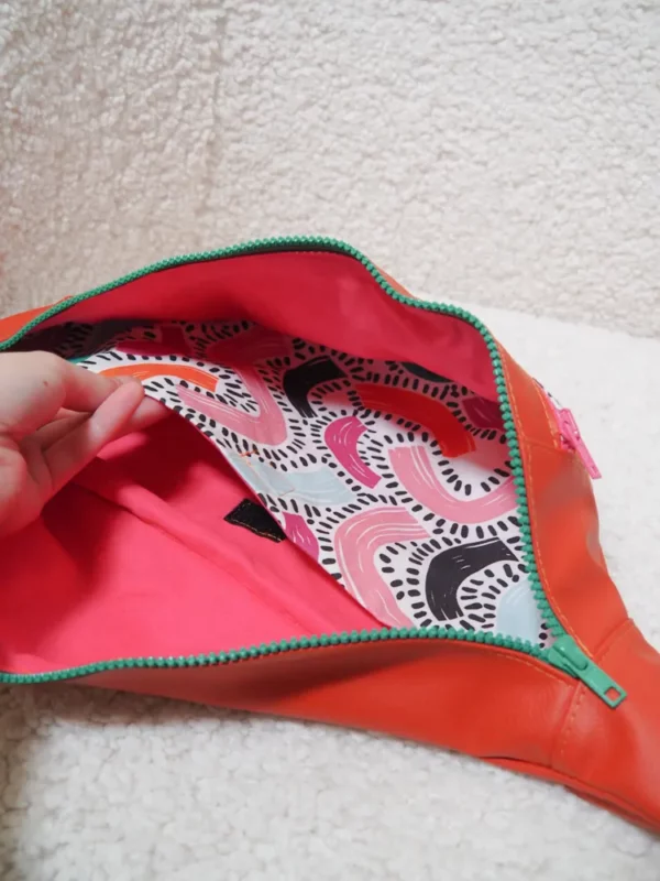 Banane XL FAnny vue intérieure et poche compartiment