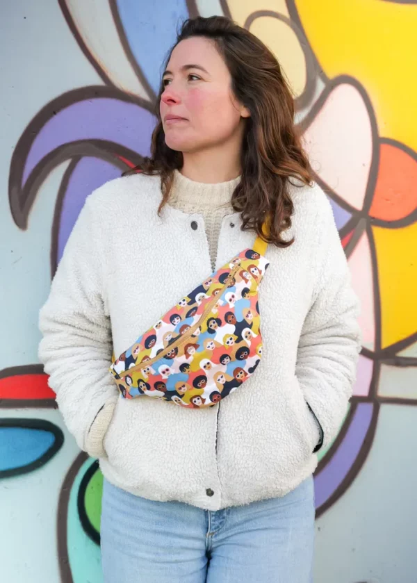 Sac banane imprimée les gens portée
