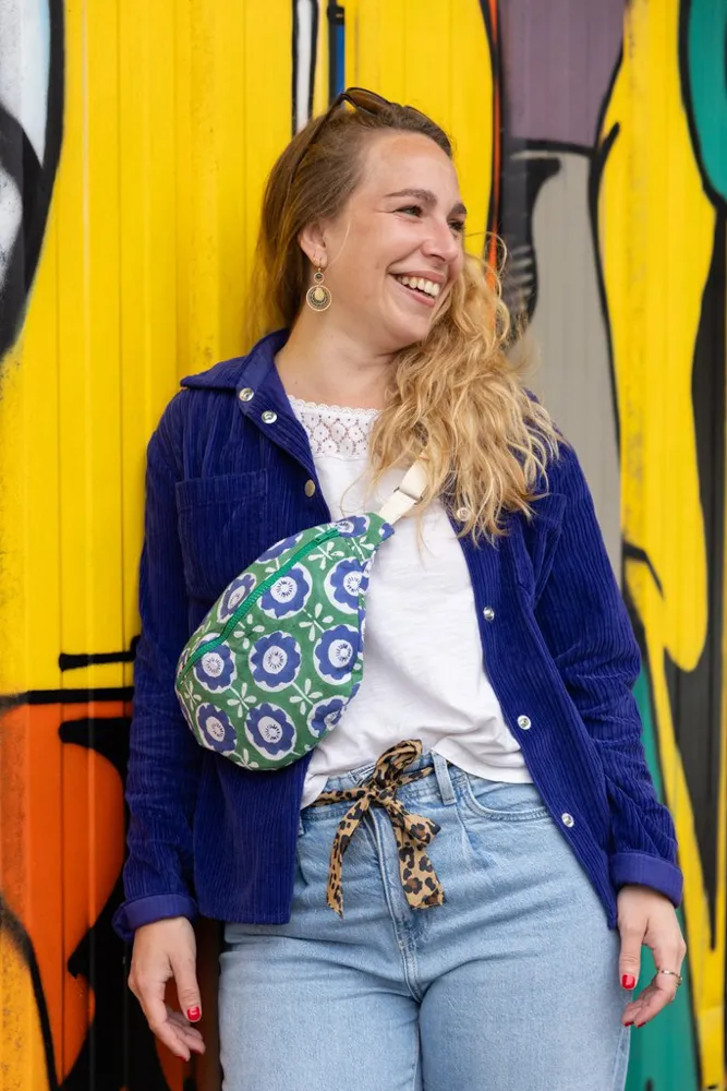 Banane imprimée colorée cousue main en Bretagne Léna