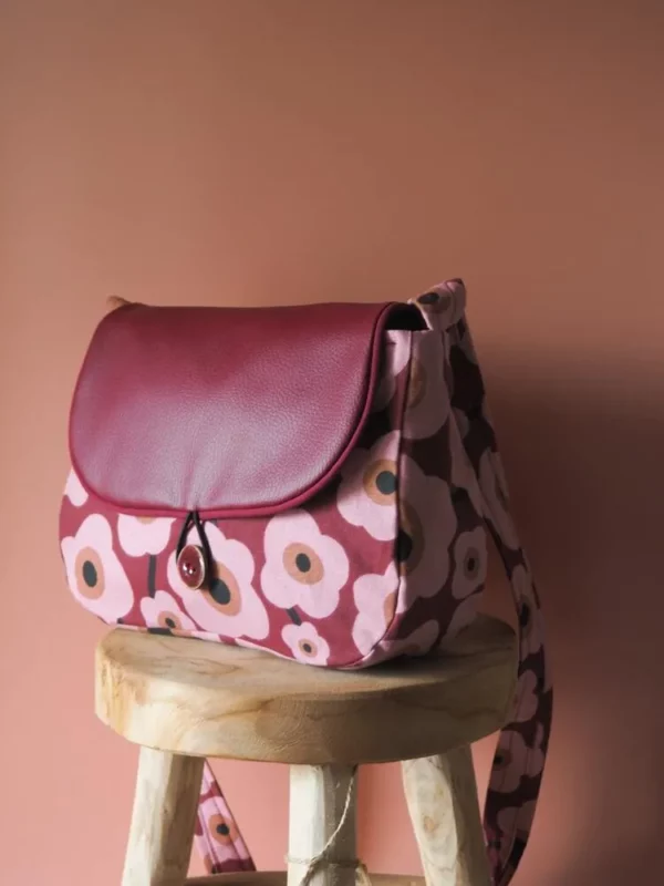 Sac réversible Paulette côté tissu imprimé