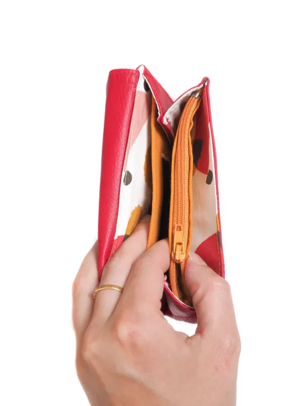 Porte monnaie Matilda intérieur poche zippée monnaie et compartiments
