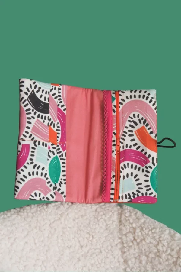 Portefeuille Fanny made in France rouille multicolore