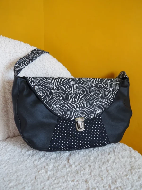 Sac besace Zèbre pois