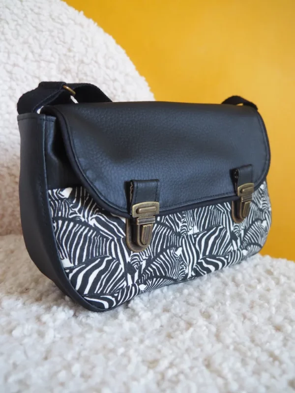 Sac à main femme bandoulière Zèbre l'essentiel