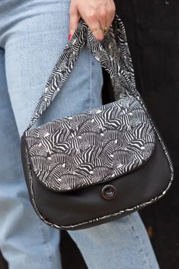 Sac réversible Zèbre porté bandoulière