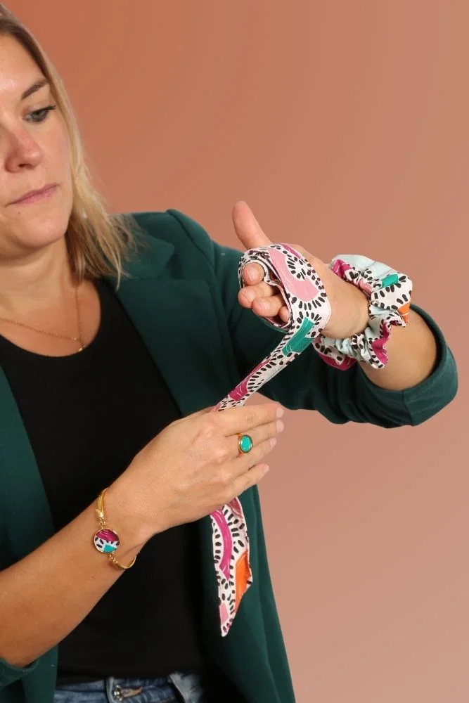 Ceinture en tissu imprimé Fanny fait main en France - Claire Rainette