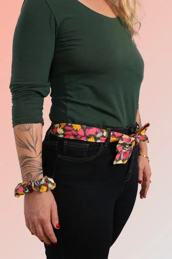 Ceinture Cécile portée – accessoire mode cousu main Claire Rainette