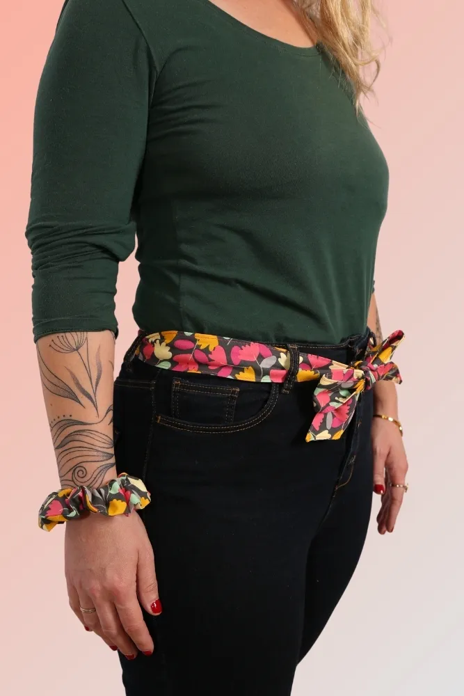Ceinture Cécile portée – accessoire mode cousu main Claire Rainette