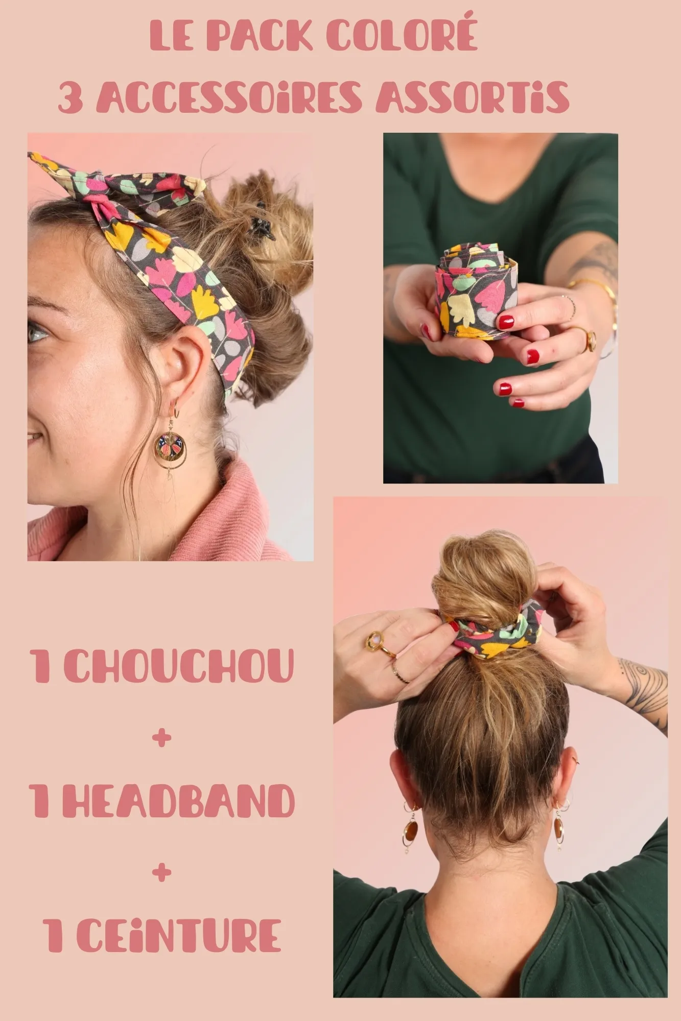 Pack les assortis Fanny Headband chouchou ceinture