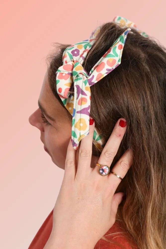 Bandeau cheveux à nouer headband fait main en Bretagne