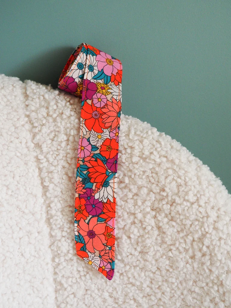 Ceinture femme en tissu fleuri cousue main collection Luz